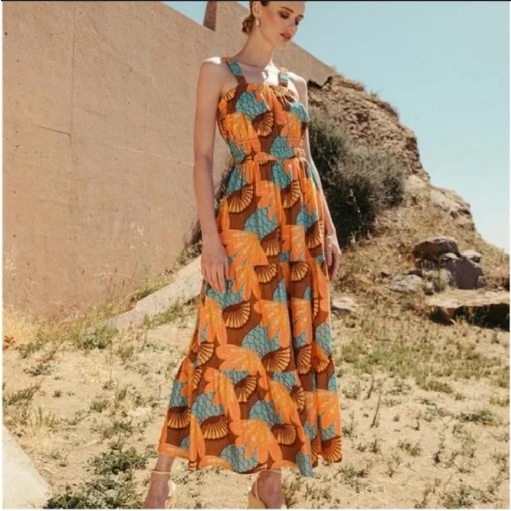 Cleobella Floral Maxi Dress Size S
